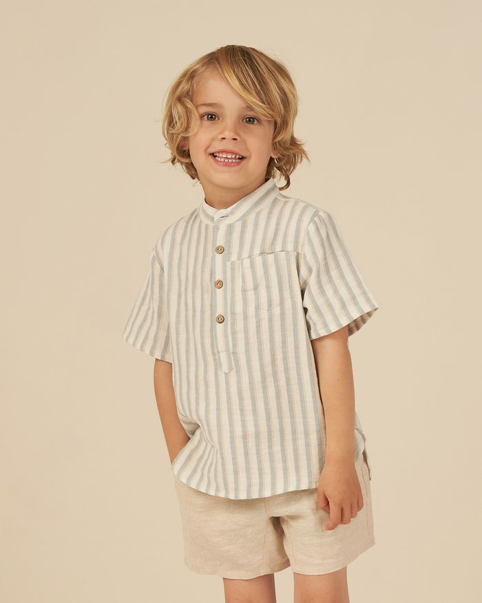 Ocean Stripe Mason Shirt