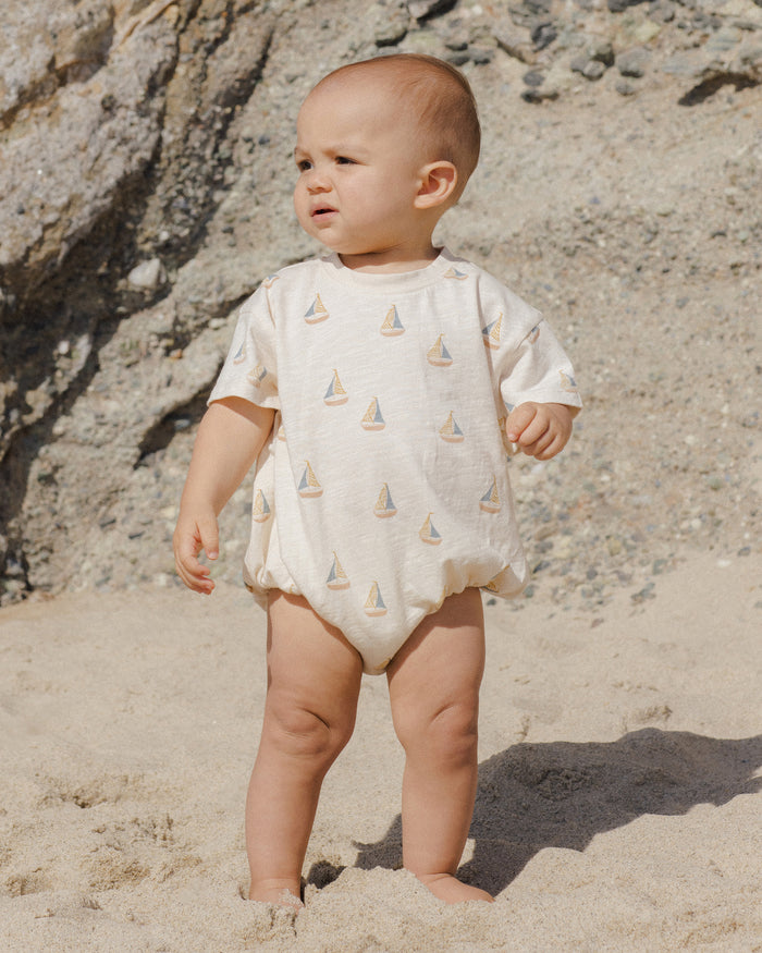 Sailboats Relaxed Bubble Romper