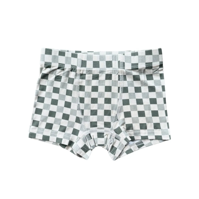 Fern Checkered Bamboo Boxer