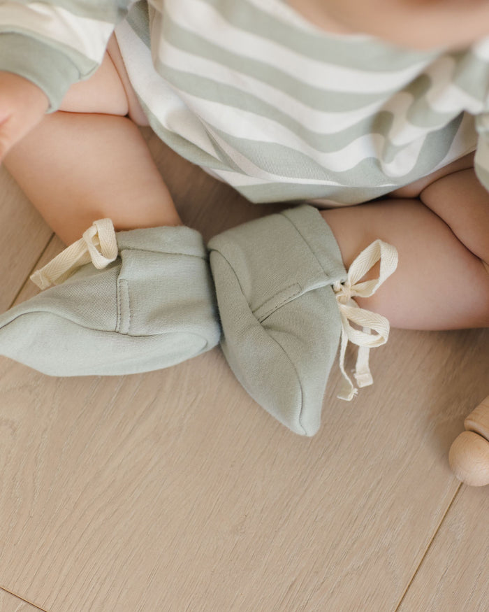 Sage Baby Booties