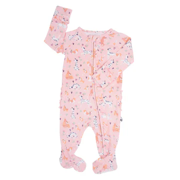 Puppy Love Ruffle Bamboo Sleeper