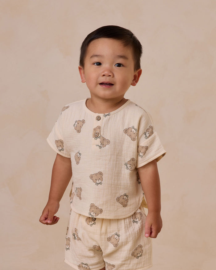 Teddy Woven Top + Short Set