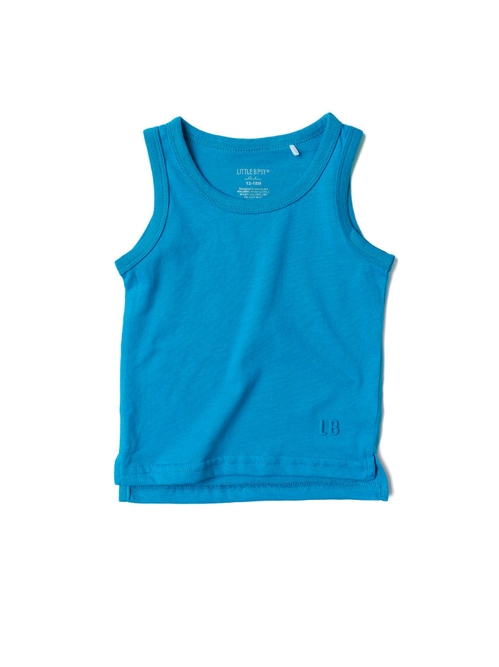 Electric Blue Elevated Tank Top