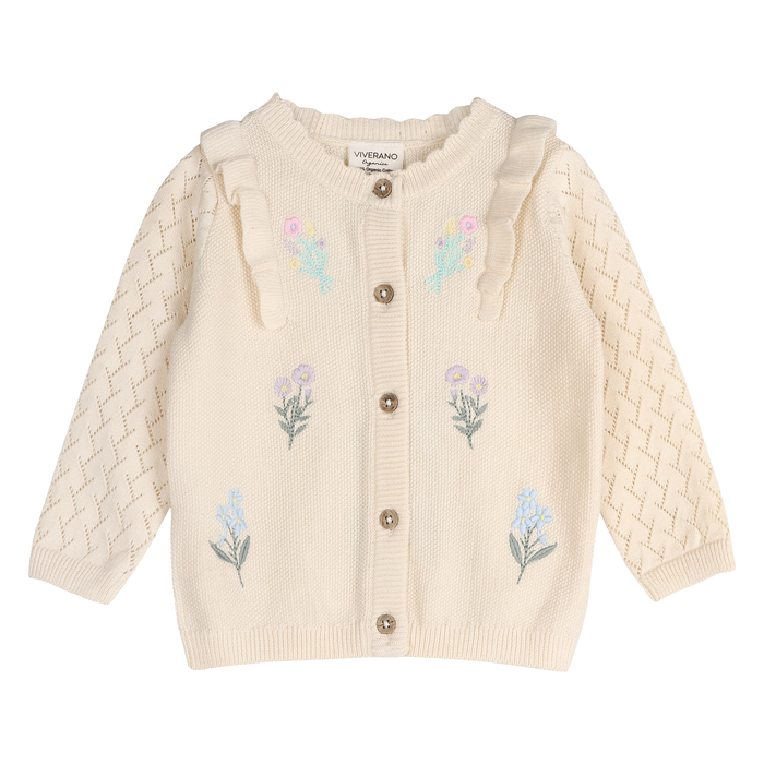 Sweet Cream Floral Cardigan