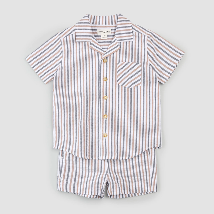 Striped Seersucker Set