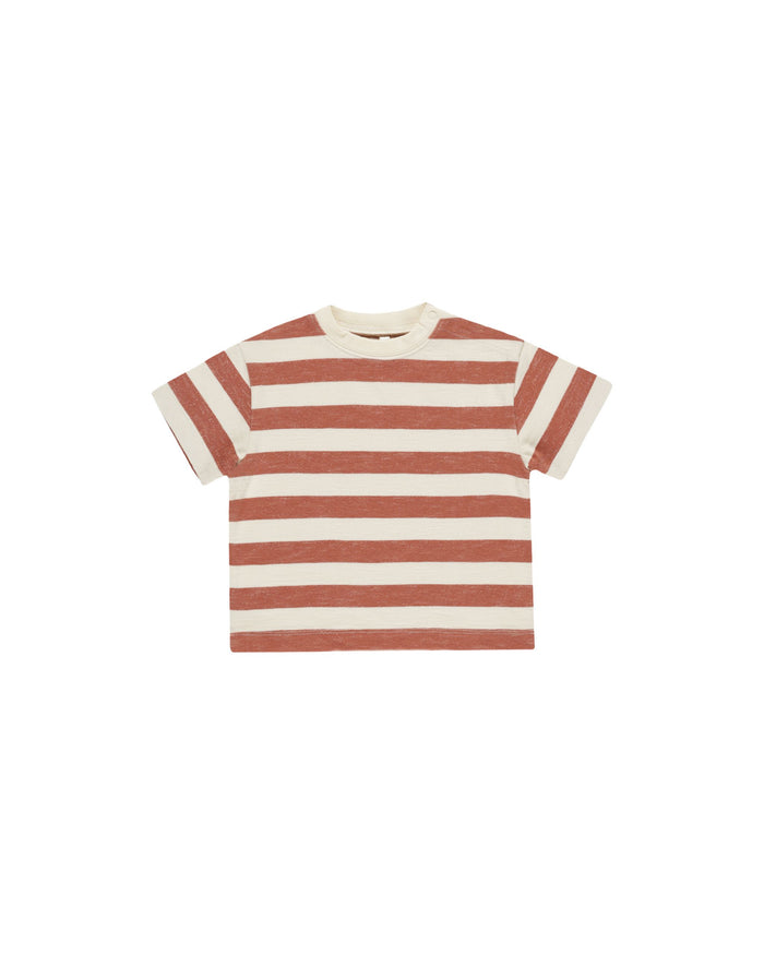 Poppy Stripe Relaxed Tee
