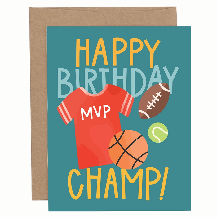 Happy Birthday Champ Card