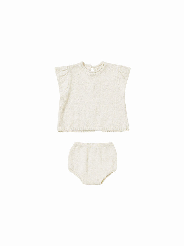 Ivory Penny Knit Set