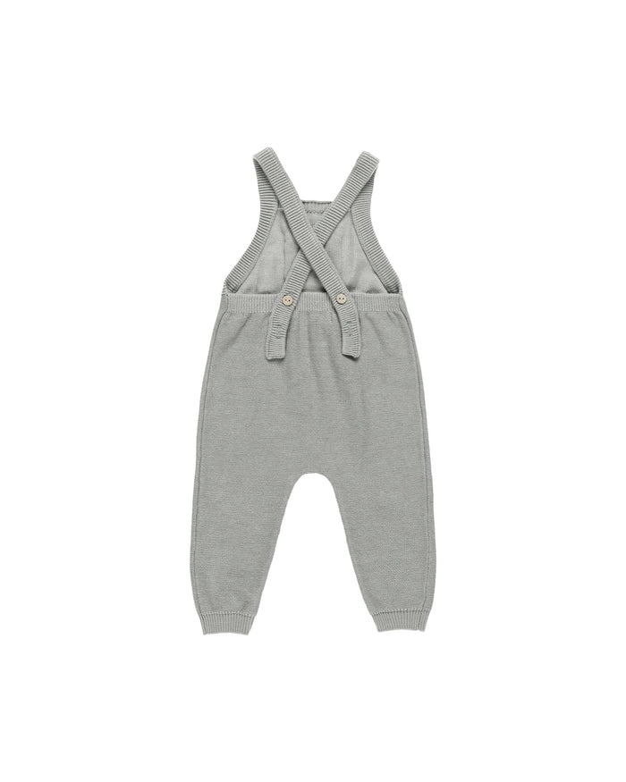 Dusty Blue Knit Overall