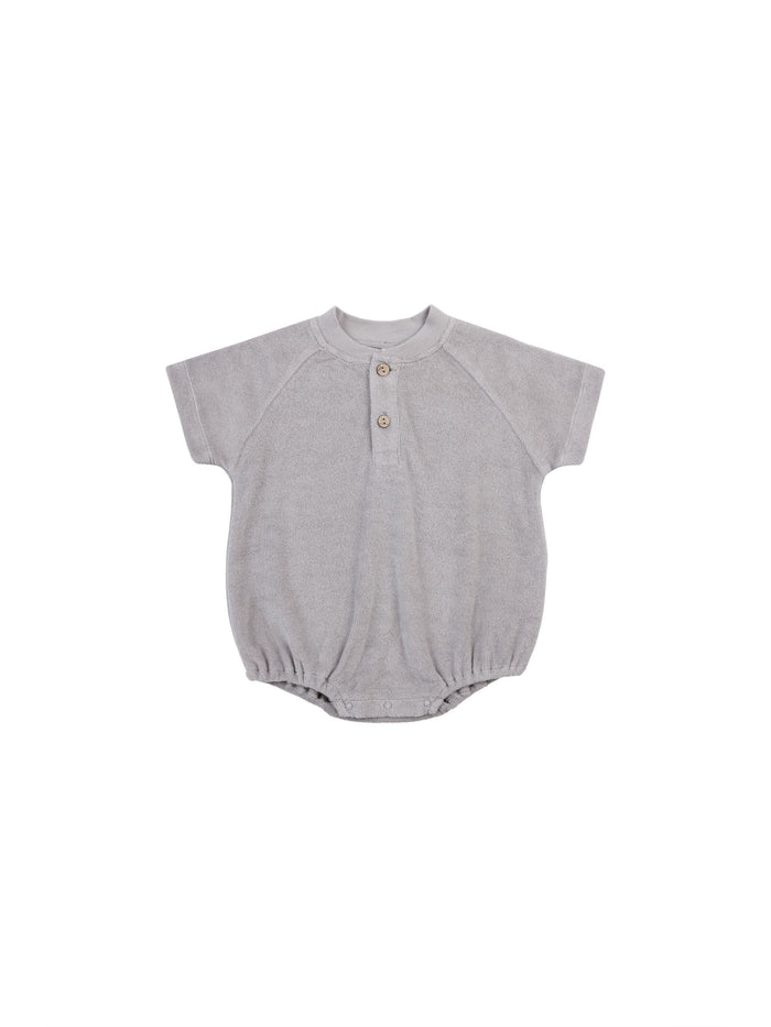 Periwinkle Terry Henley Romper