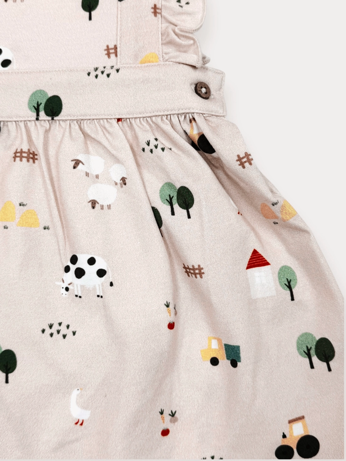 Farm Pinafore Dress Set