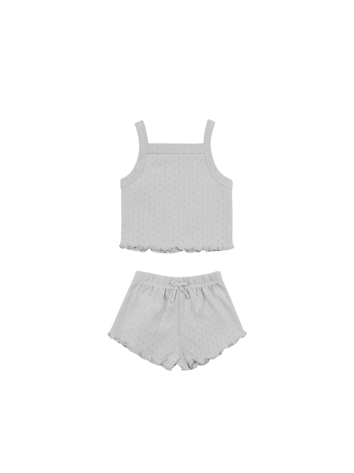 Cloud Pointelle Tank + Shortie Set