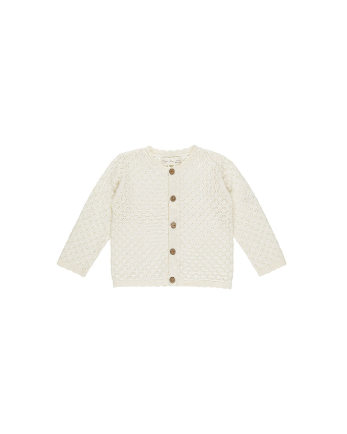 Ivory Baby Crochet Cardigan