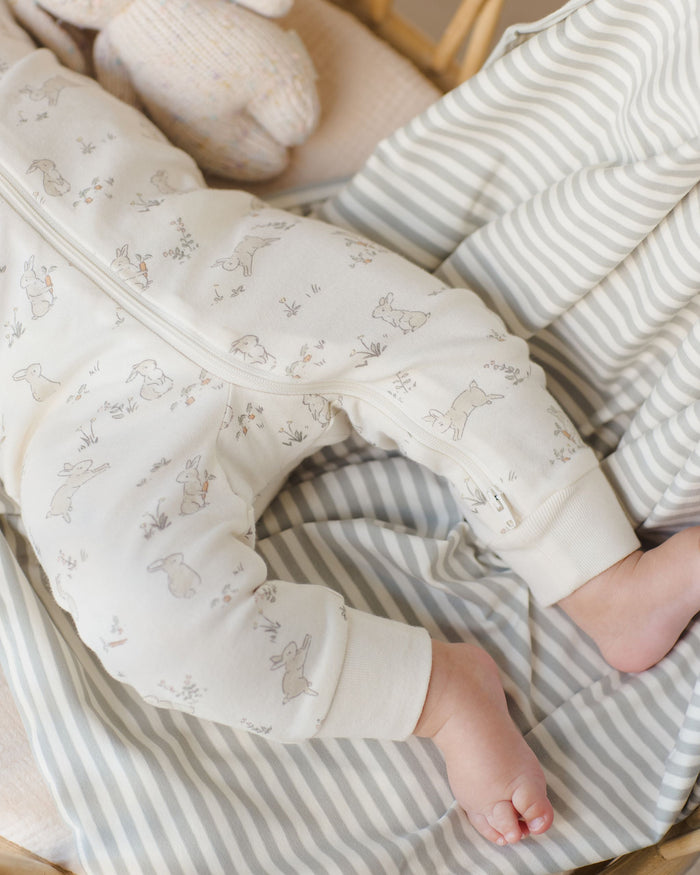 Sage Stripe Swaddle