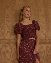 Tween Harvest Berry Midi Skirt