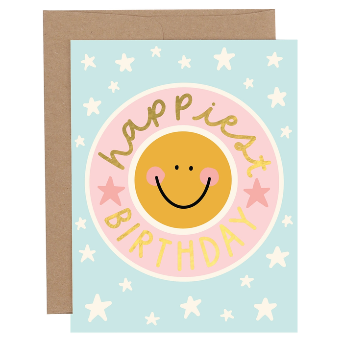 Happiest Smiley Birthday Card