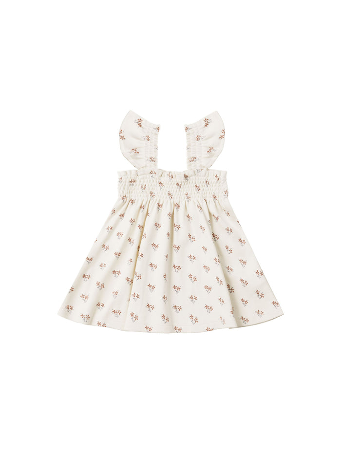 Summer Flower Smocked Dress