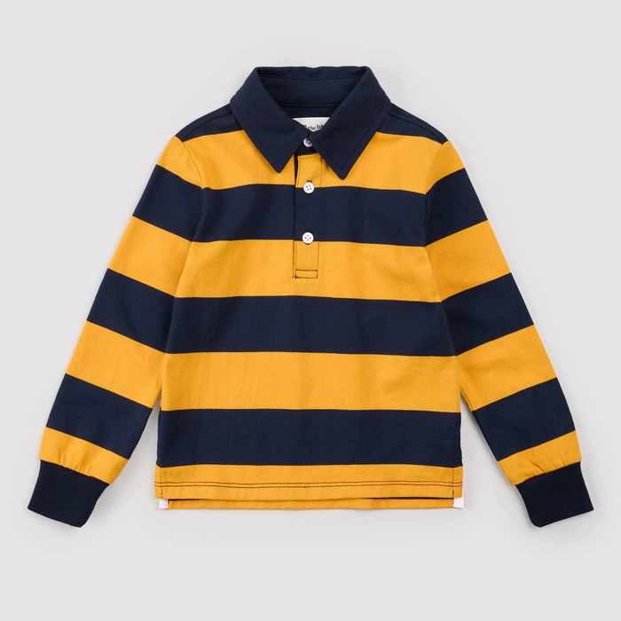 Gold + Navy Rugby Polo