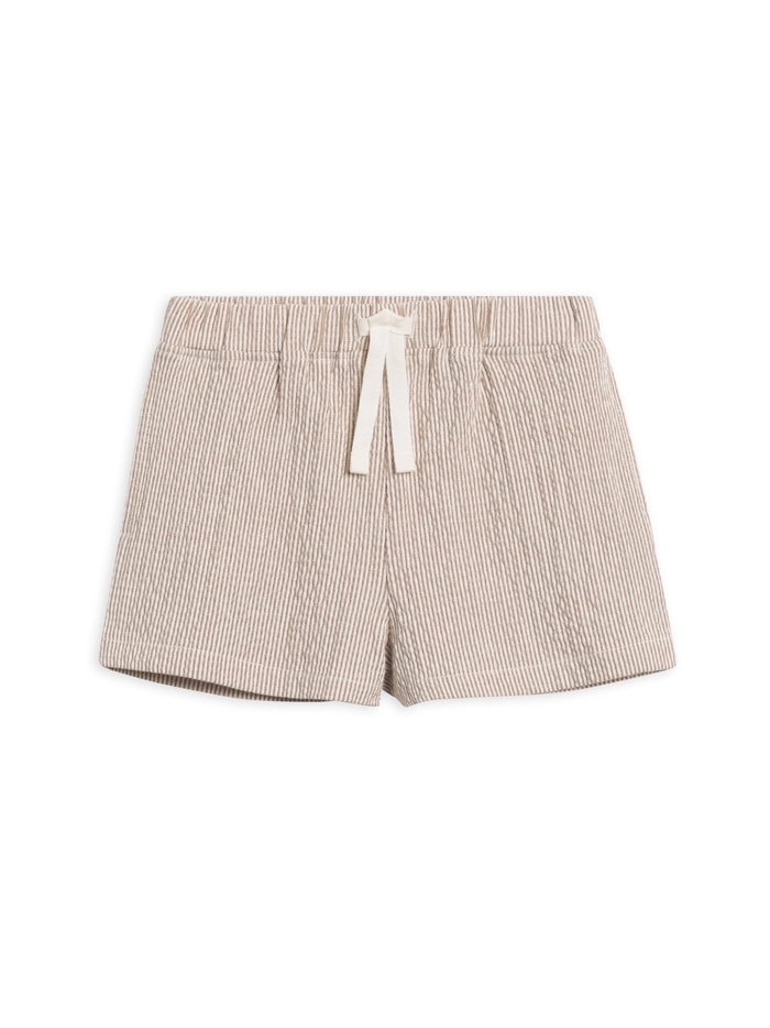 Truffle Seersucker Shorts