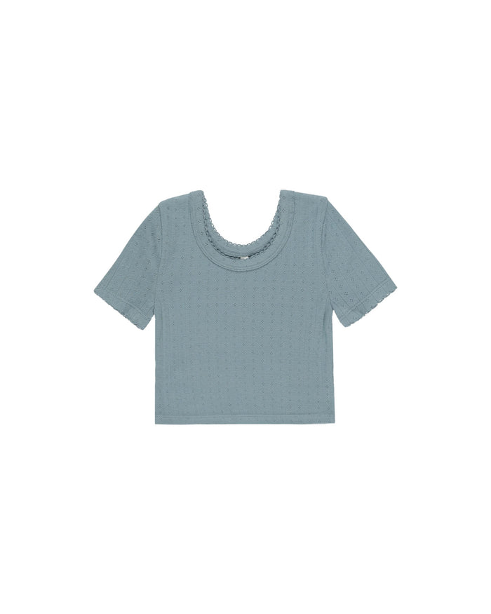 Ocean Pointelle Tee