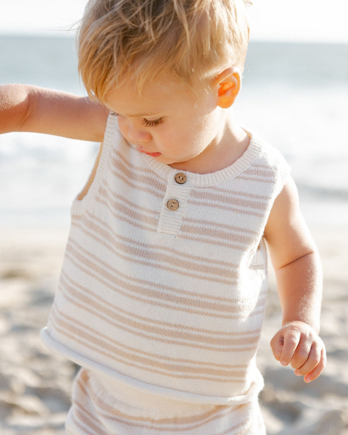 Oat Stripe Taylor Knit Set