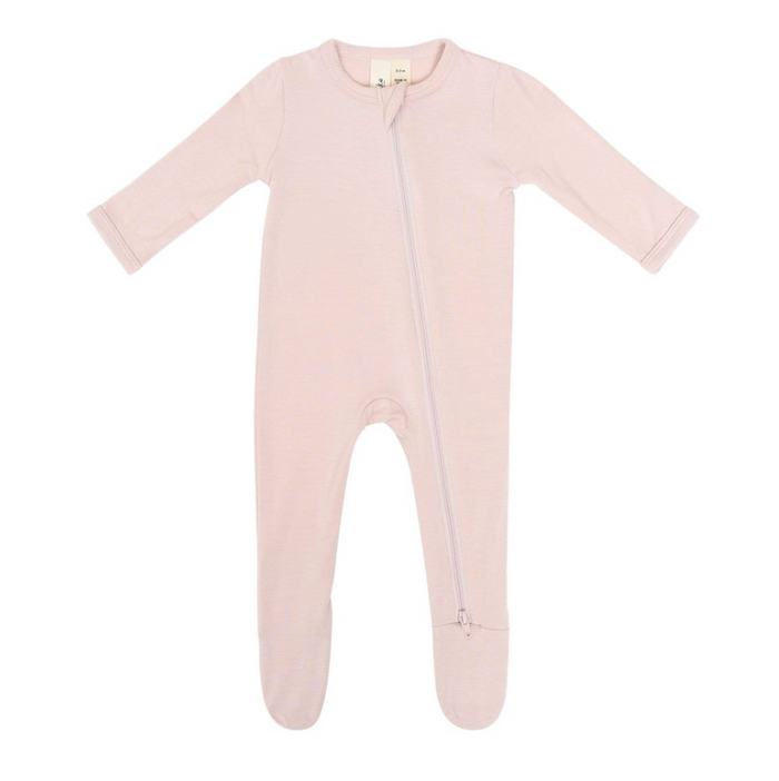 Zippered Footie - Blush