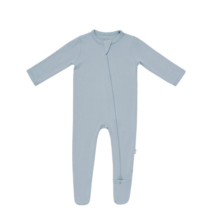 Zippered Footie - Fog