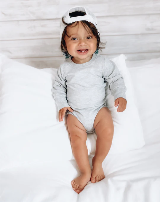 LB Long Sleeve Bodysuit - Grey