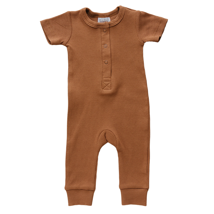 Rust Organic Snap Romper