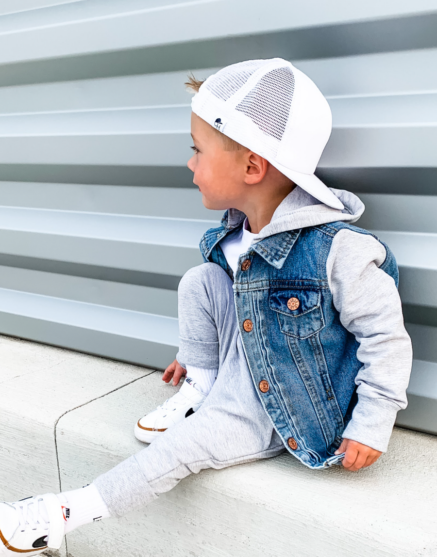 Toddler boy jean sales jacket with hood