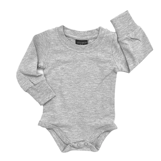 LB Long Sleeve Bodysuit - Grey