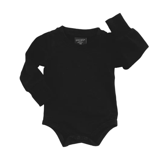 LB Long Sleeve Bodysuit - Black