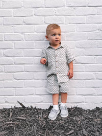 Sage Check Collared Shirt