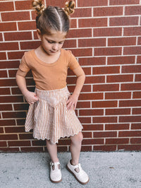 Grapefruit Pointelle Tee