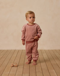 Candy Stripe Velour Sweatshirt