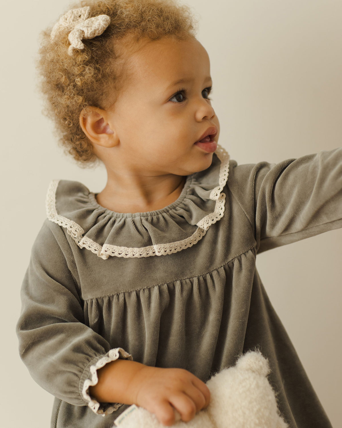 Forest Velour Dress