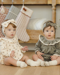 Holly Berry Velour Romper