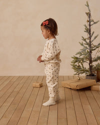 Holly Berry Velour Sweatpant