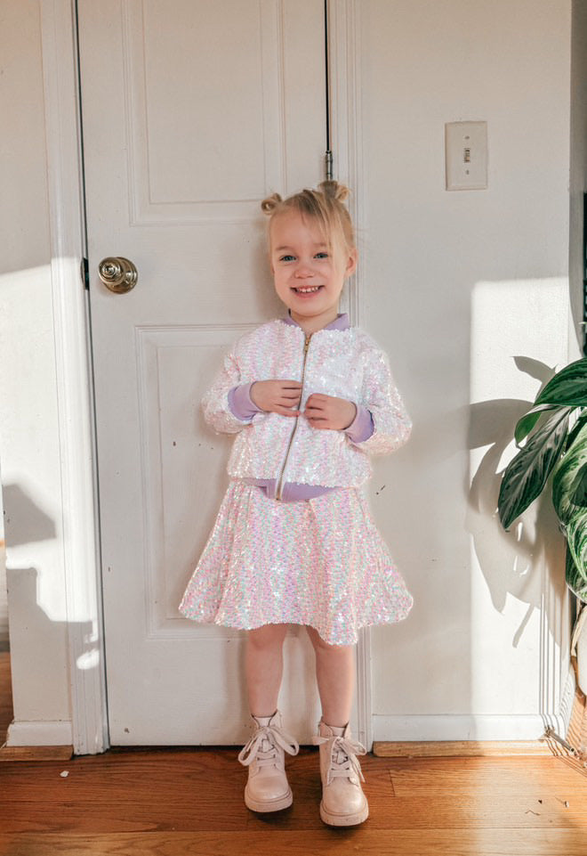 Pastel Rainbow Sequin Jacket