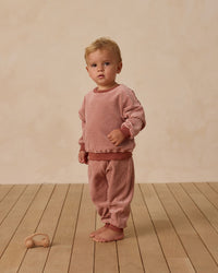 Candy Stripe Velour Sweatshirt