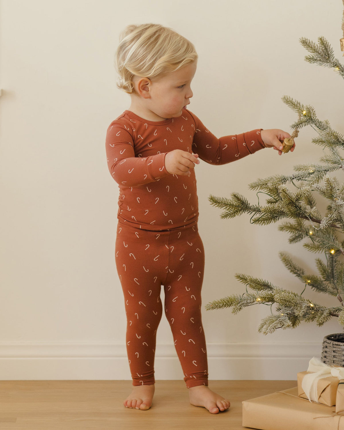 Candy Canes Bamboo Pajama Set