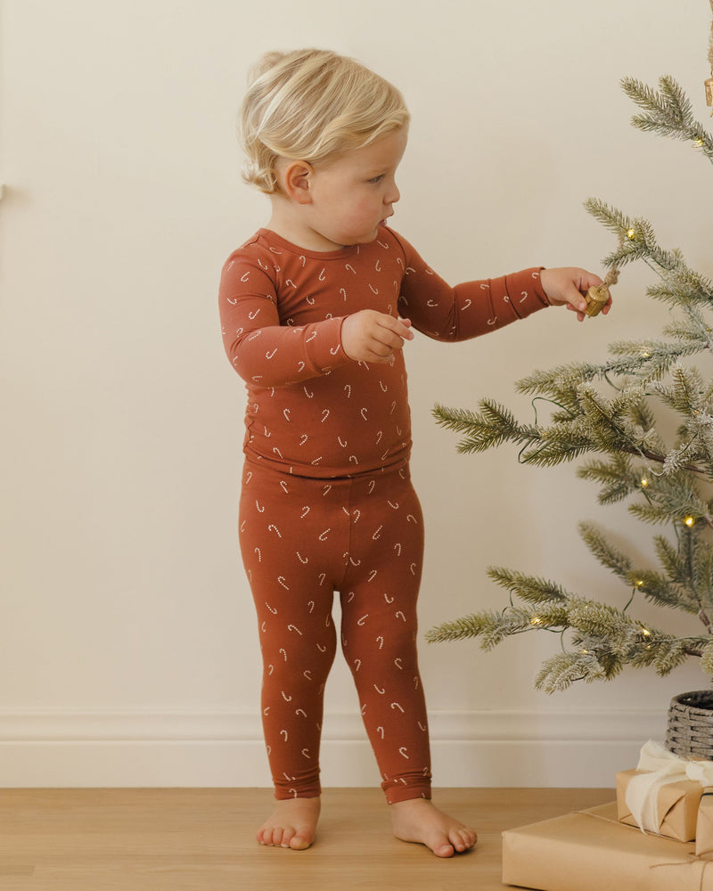 Candy Canes Bamboo Pajama Set