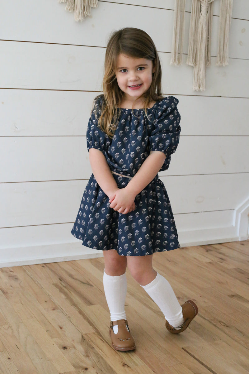 Damask Top + Skort Set