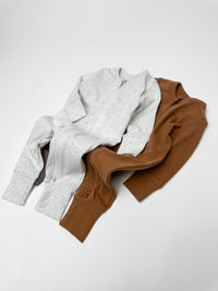 Chestnut 2-Way Zip Romper