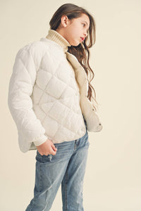 Tween Sage Quilted Jacket