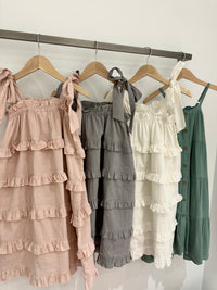 Sage Tiered Dress