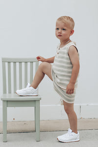 Sage Stripe Taylor Knit Set