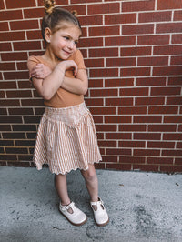 Grapefruit Pointelle Tee