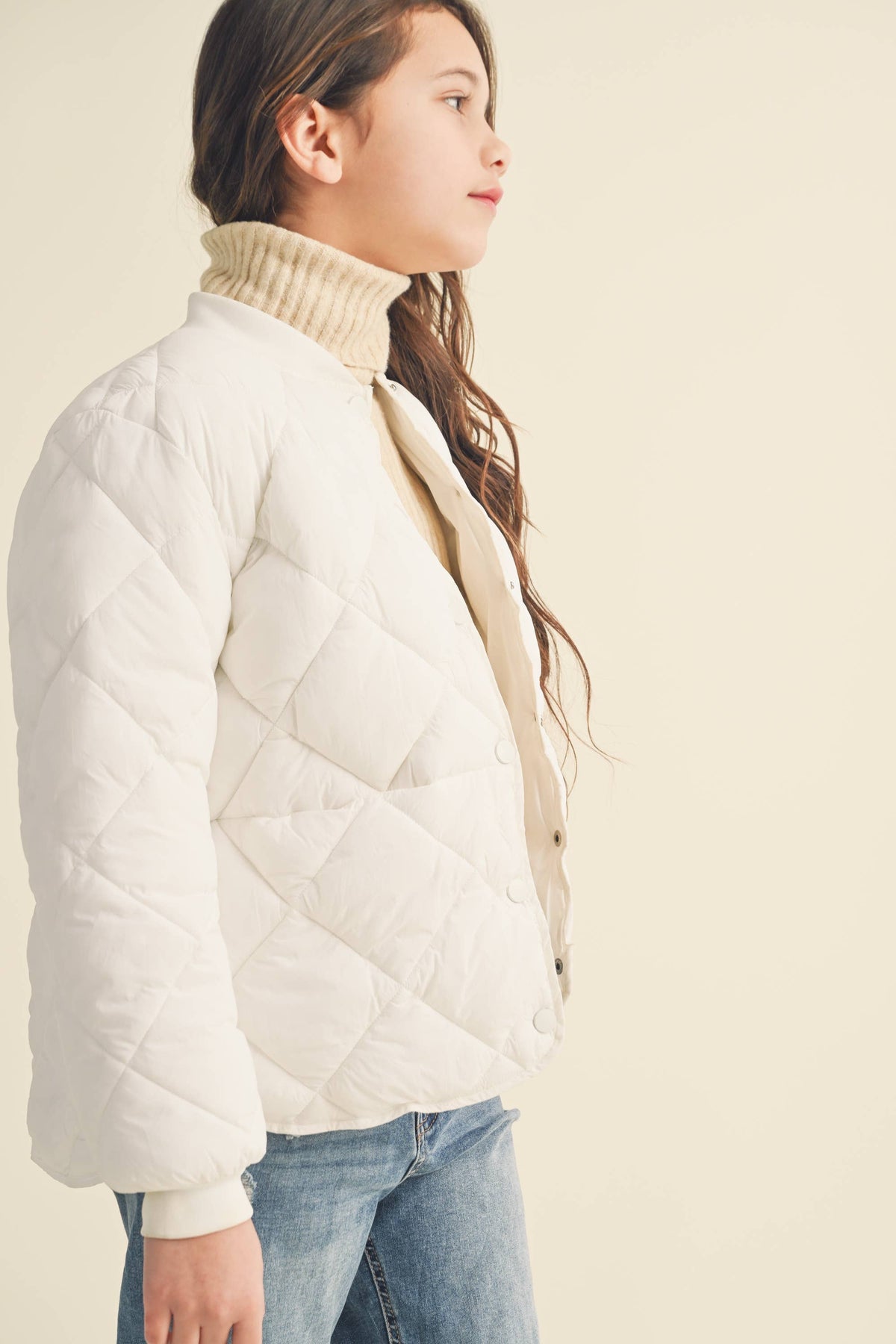 Tween Sage Quilted Jacket