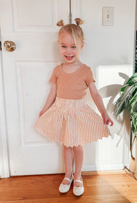 Grapefruit Pointelle Tee